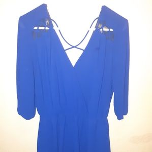 Cobalt blue romper